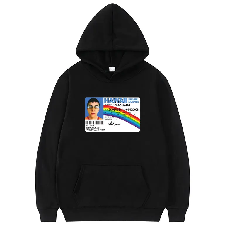 

2021 New Mclovin Fashion Harajuku Print Hoodie Men/Women Oversized EU Size Hoodies Couples EU Size Black Pullover Sweatshirts