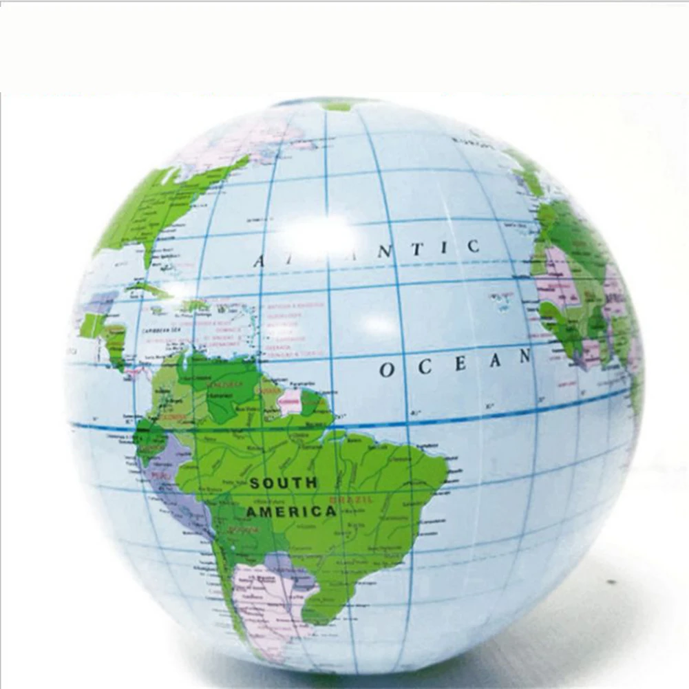 Надувной шар мира 30 см карта земли образовательные принадлежности земля океан