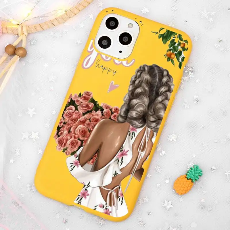 

Fashion Super Dad Mom Baby Girl Phone Case Candy Color Yellow for iPhone 11 12 pro XS MAX 8 7 6 6S Plus X 5S SE 2020 XR