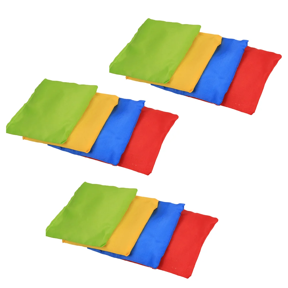 

12Pcs Outdoor Sandbags Toys Kids Throwing Toys Durable Cloth Sandbag Toys