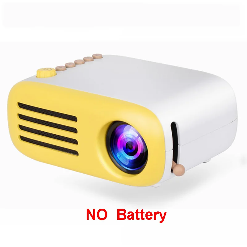 no battery YG300 YG320 Upgrade YG200 Мини светодиодный карманный проектор домашний мультимедийный проектор детский подарок USB HDMI видео портативный проектор дополнительная батарея - Цвет: no battery