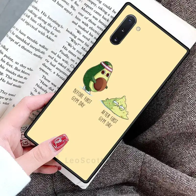 

Avocado cartoon Phone Case For Samsung Galaxy S8 S9 S10 Plus S10E Note 3 4 5 6 7 8 9 10 Pro Lite cover