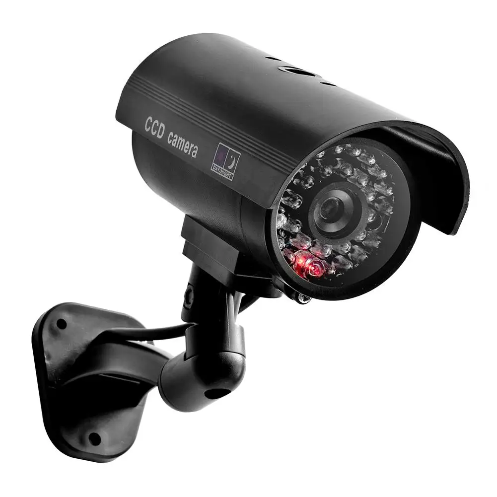 

Водонепроницаемая поддельная камера наружная камера видеонаблюдения с мигающим красным светодиодом Реалистичная Пуля для домашней безоп...