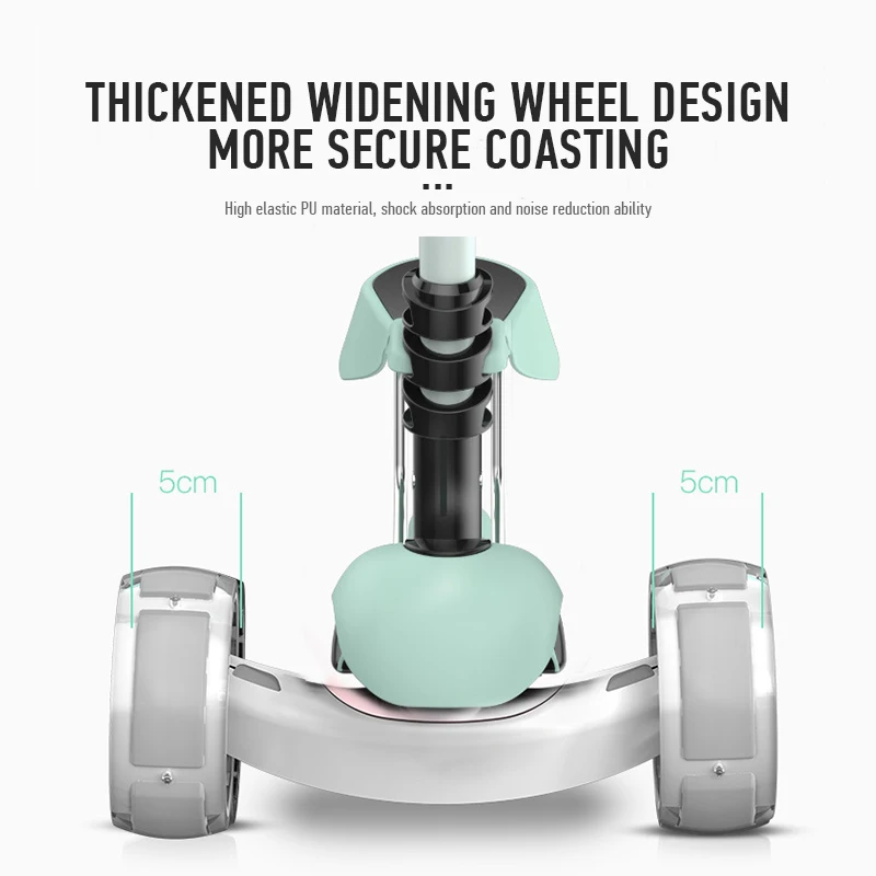 

ARDEA 2-6 Ages Child Scooter flashing wheel Adjustable Boy Girl Kids Scooter folding Aluminum alloy skateboard