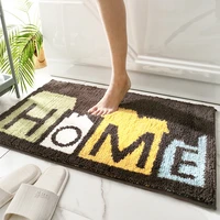 welcome home entrance door mat hallway dinging room bedroom floor mat anti slip bath mat carpet soft letter rugs home textile