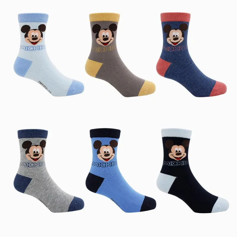 Mickey2 Новые Детские Носки с рисунком Минни и Микки Мауса, размер 14-22 см, хлопок, детские короткие носки для мальчиков и девочек, Лидер продаж - Цвет: Mickey2