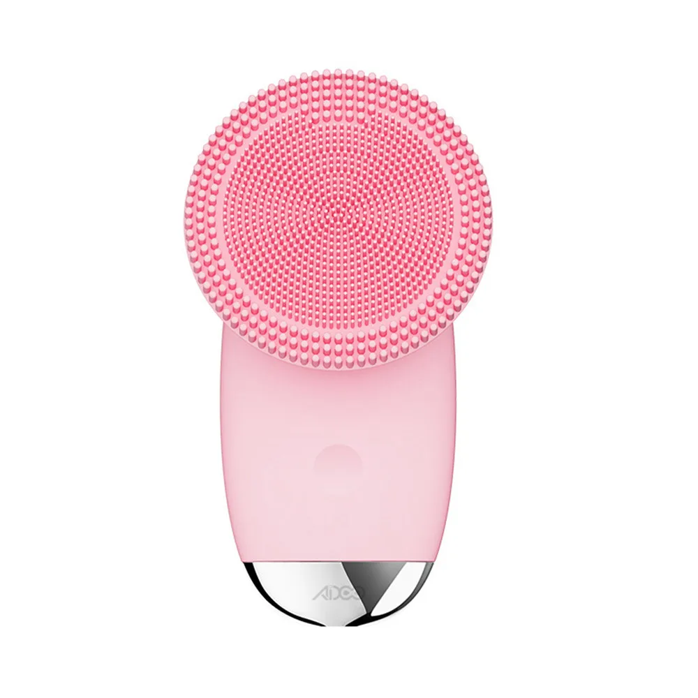 

Electric Facial Cleansing Brush Ultrasonic Beauty Instrument Waterproof Equipment Rechargeable Silicone Skin Care Face Massager