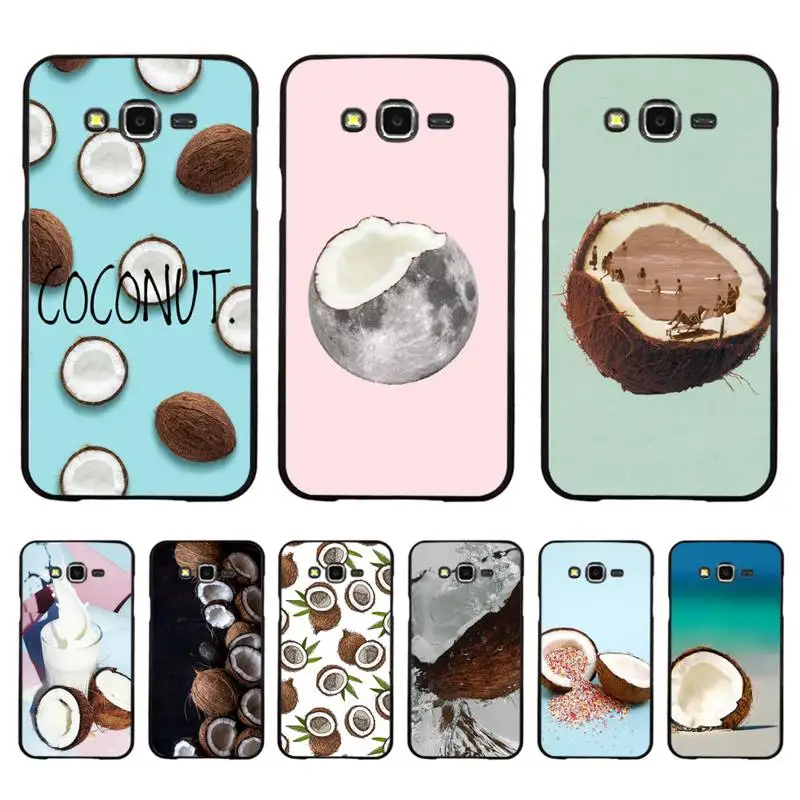 

Fruit Coconut Phone Case For Samsung Galaxy J4plus J6 J5 J72016 J7prime cover for J7Core J6plus Back Coque