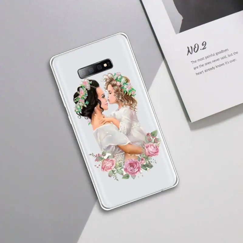 

Super Dad Mom Baby Girl Fashion Family Phone Case Transparent For Samsung Galaxy A 71 21s S note 8 9 10 plus 20 ultra