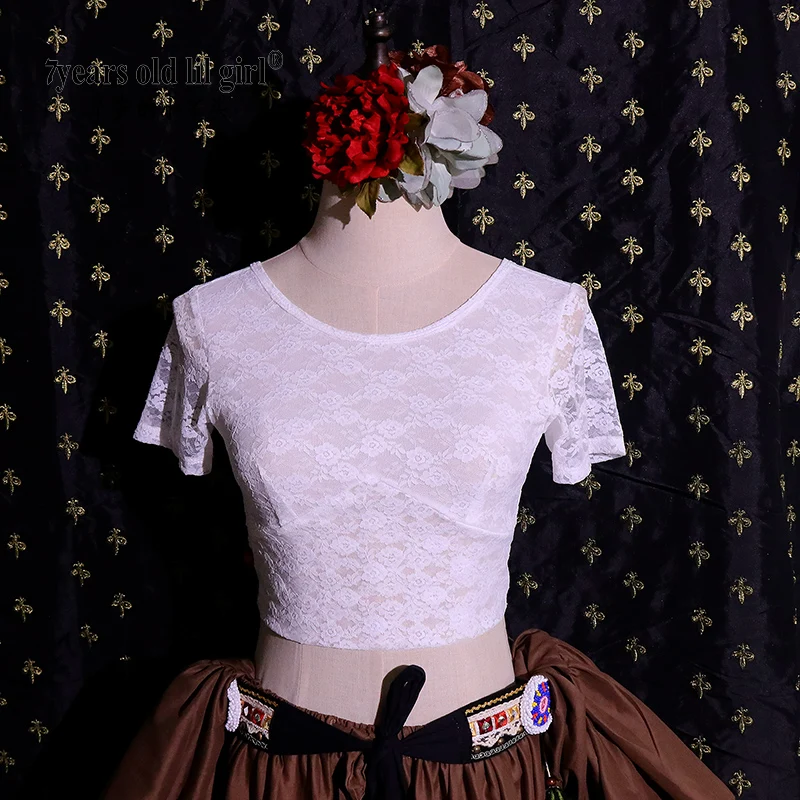 

Belly Dance Lace Top Tribe Belly Dance Choli Short Sleeve Autumn Winter 2021 New DAF01