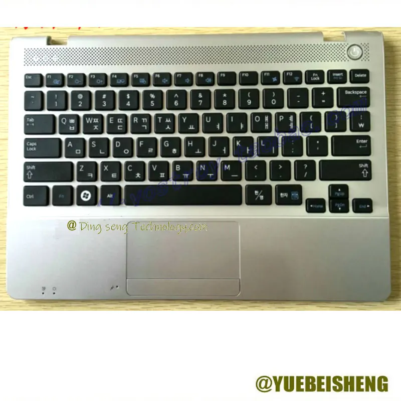 

YUEBEISEHNG New/Org for Samsung NP300U1A NP305U1A 300U1A 305U1A palmrest Korean keyboard upper cover Touchpad,Silver