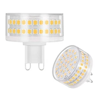 led bulb dimmable g9 ac120v 220v 9w 15w 90leds smd2835 no flicker lamp 1000lm chandelier light replace 80w halogen lighting
