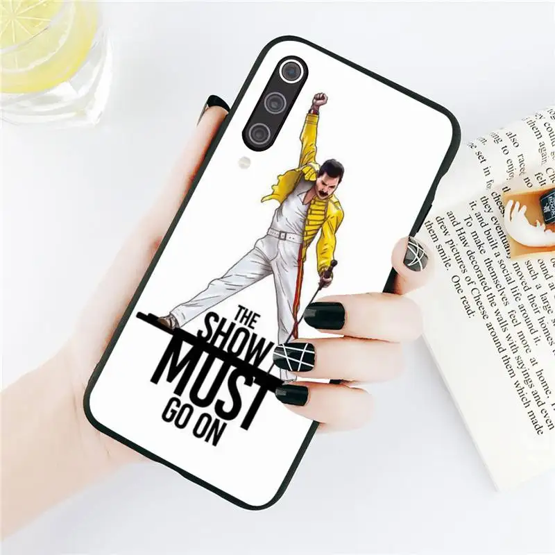 

Freddie Mercury Queen band Phone Case For Xiaomi Redmi note 7 8 9 t k30 max3 9 s 10 pro lite Luxury brand shell funda coque