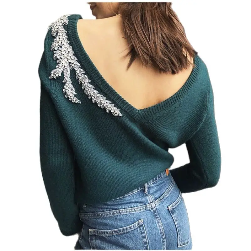 Женский кашемировый свитер модный брендовый двусторонний с листьями