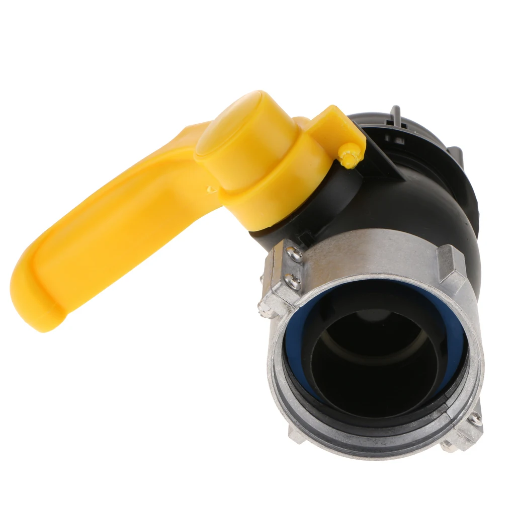 

IBC Water Tank Valve Connector 75mm to 55mm, Barrels Fitting Parts- Tote Adapters for Garden Hose-Yellow