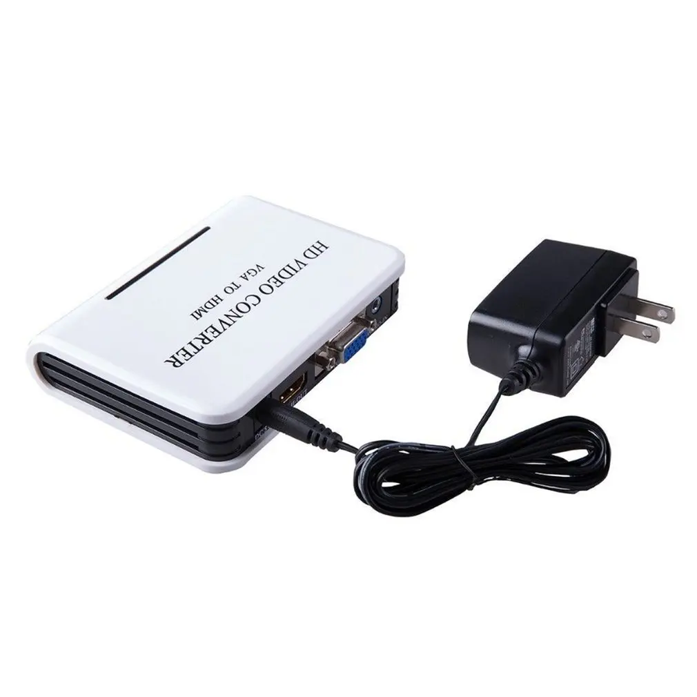 Мини 1080P VGA к HDMI Full HD HDTV видео конвертер адаптер Коробка для ноутбука ПК аудио