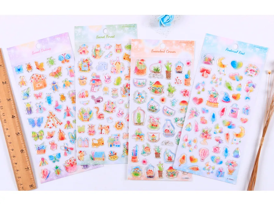 1 шт/1 лот Kawaii канцелярские наклейки ручной нарисованный дневник декоративные мобильные наклейки Скрапбукинг DIY ремесленные наклейки