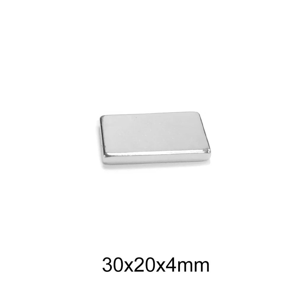 

2~25pcs 30x20x4 Strong Rare Earth Magnets N35 Rectangular Pot Magnets 30x20x4mm Block Permanent Neodymium Magnet 30*20*4 mm