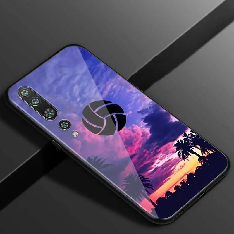 

Volleyball Sports For Xiaomi Mi Note 10 Ultra 5G 9 SE 8 A3 A2 A1 6X Poco M2 Pro Play F1 Lite 5G Bright Black Phone Case