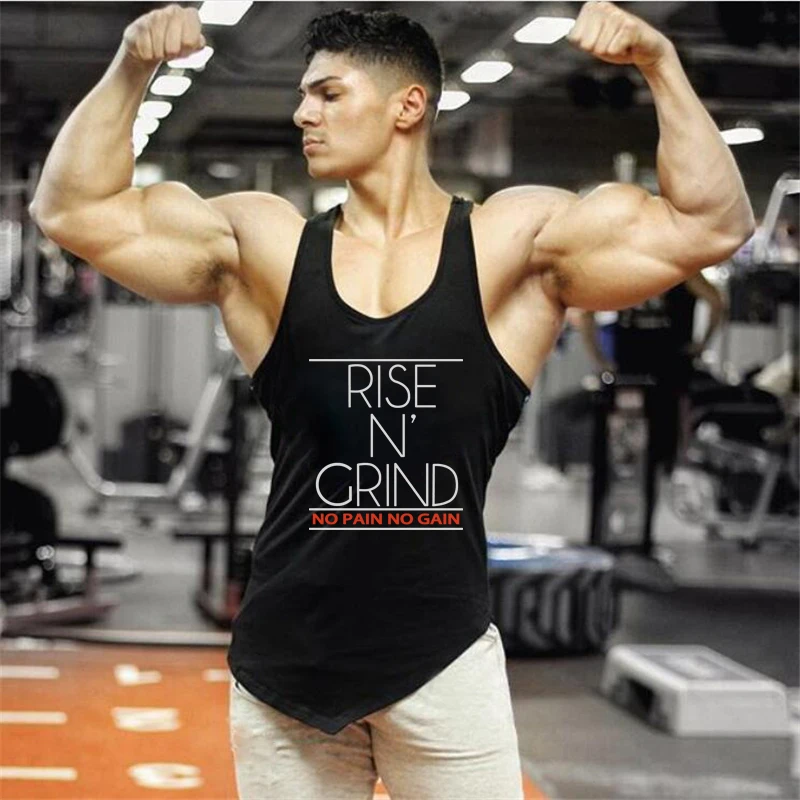 Майка для бодибилдинга и Мужская Аниме забавная рубашка одежда фитнеса