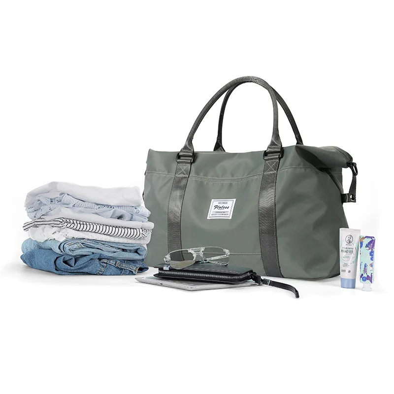 구매 여행 가방 여성용 휴대용 대용량 경량 수하물 가방 생산 준비 완료 보관 가방 건식 습식 분리 체육관 가방