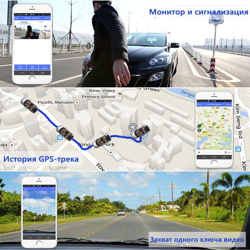 Odare 10 дюймов IPS Touch FHD 1080P ADAS Автомобильный видеорегистратор Двойной с ночным