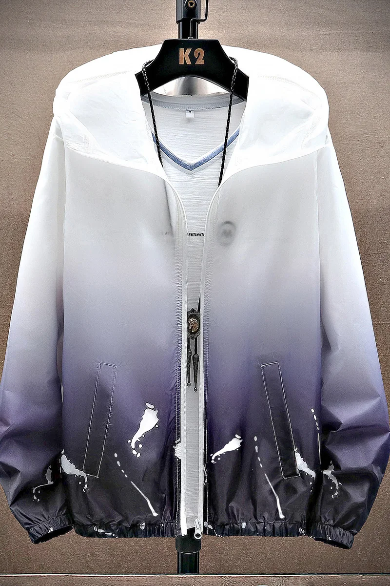 

Sun Protection Clothing Men's Summer Korean Version Of The Trend Of Ultra-thin Ice Silk Outdoor Jacket 2021 New Jacket Breathabl