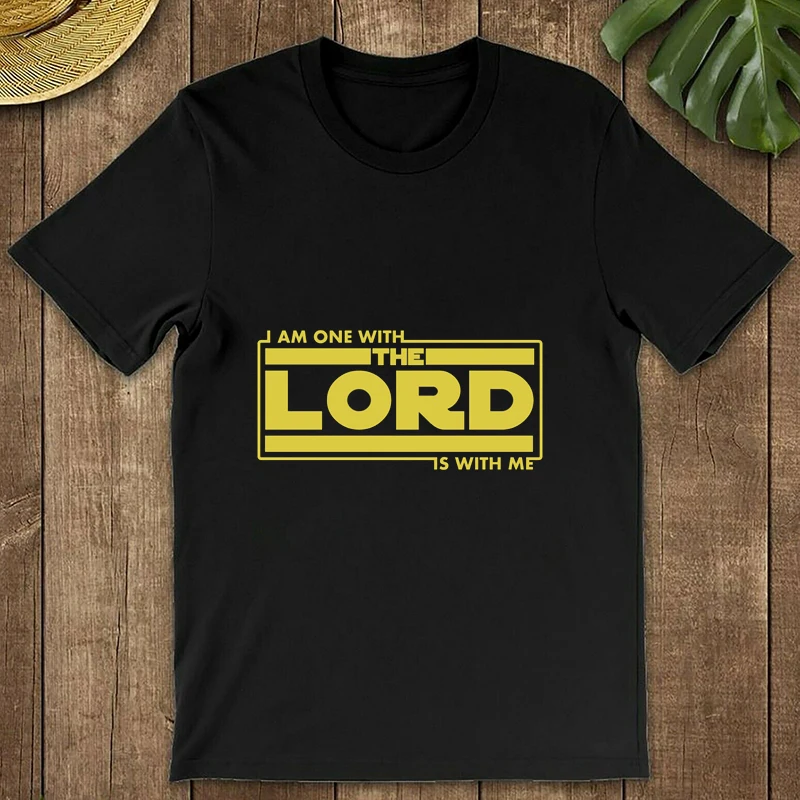 Женская футболка с коротким рукавом I Am One With The Lord Is Me Готическая летняя
