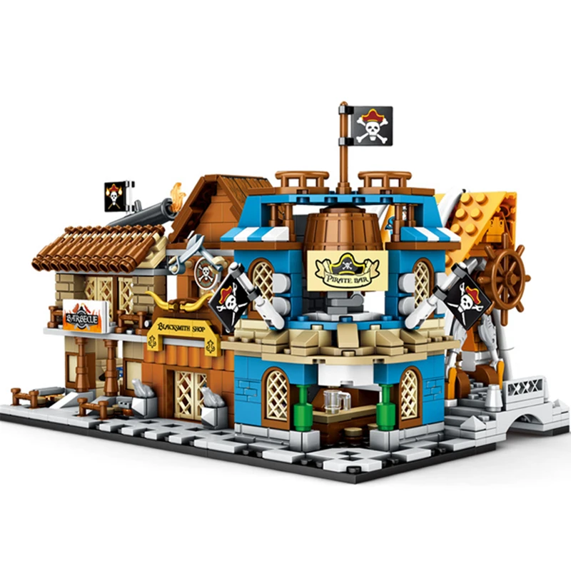4 шт./компл. один предмет пират Луффи домашний магазин уличные строительные блоки