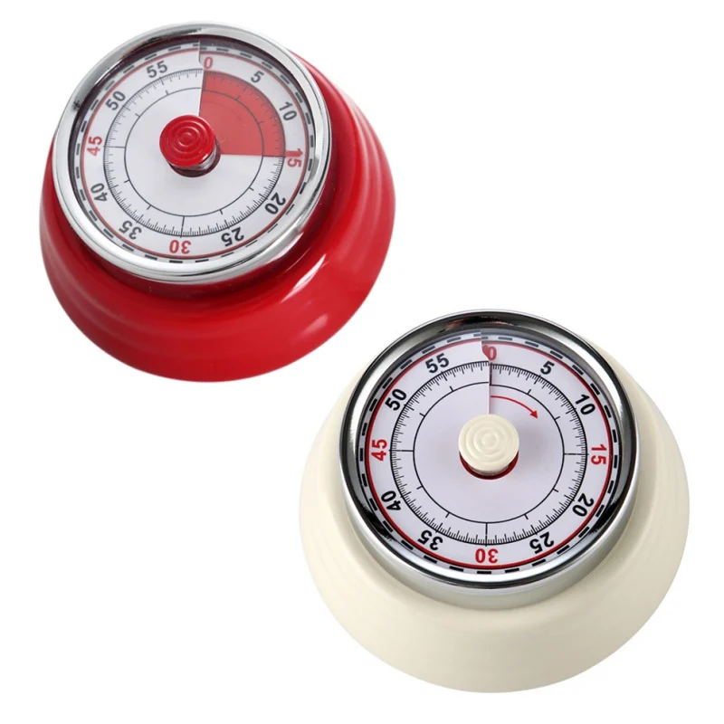 

New Kitchen Timer Stainless Steel Kitchen Timer Round Cooking Count Up Countdown Alarm Magnet Clock 5