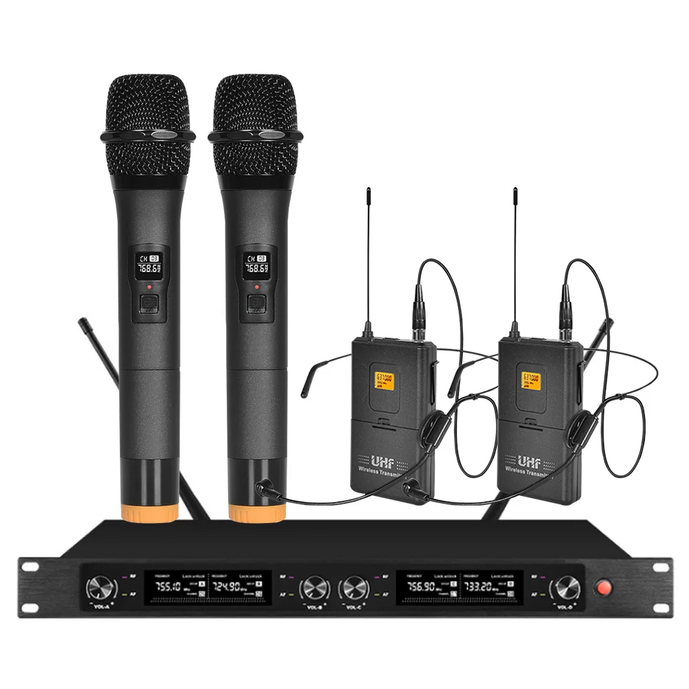 ORBAN Профессиональная Беспроводная микрофонная система UHF4 канал 4 Конференции