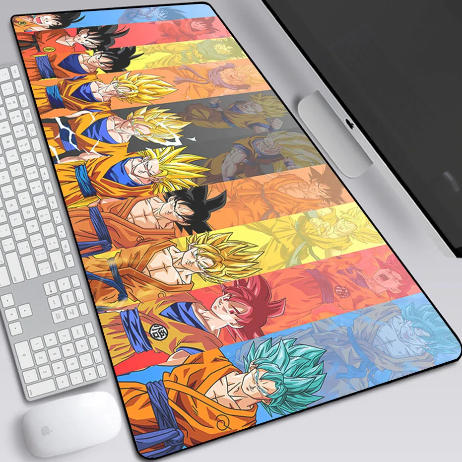 Фото Коврик для мыши с аниме goku, игровой большой компьютерный коврик для клавиатуры и ноутбука, размер 900x40, 0 мм №2