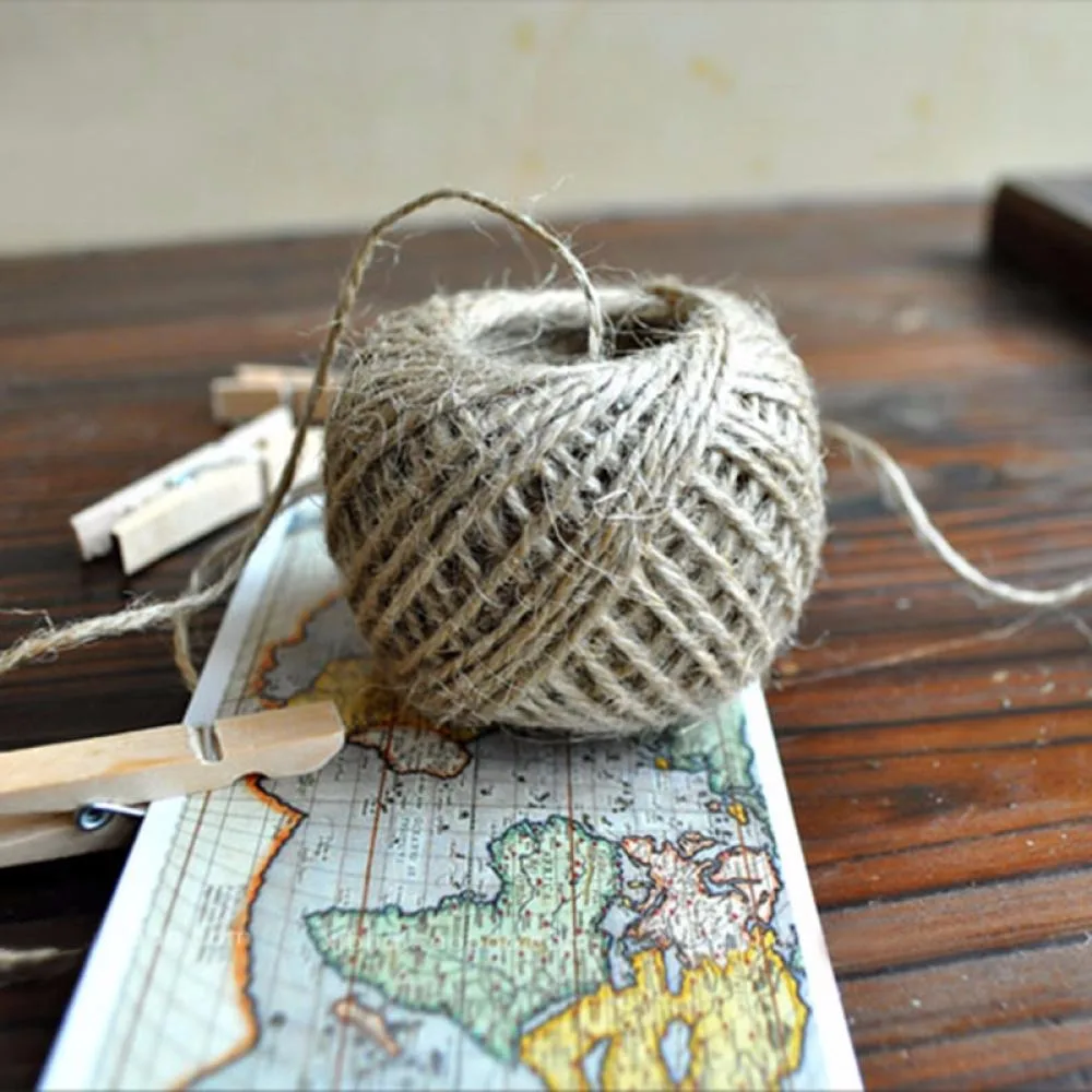 DIY упаковка пеньковая веревка ручная работа Асса метки фото стены декоративные