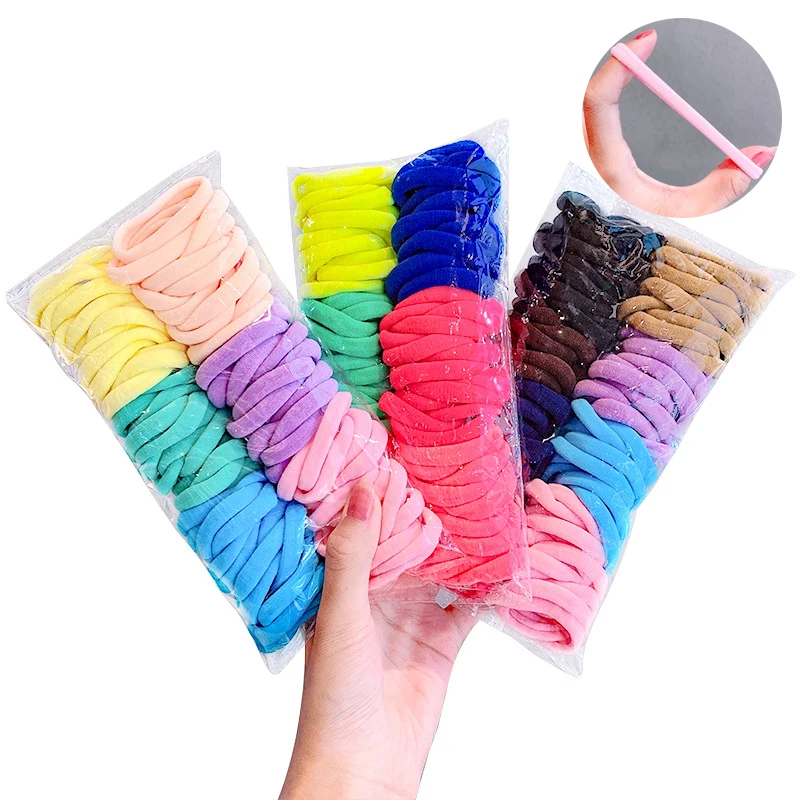 

Elastic Hair Rope for Women Girls Colorful Rubber Bands Ties Ring Gum Ponytail Holder Scrunchie Hairbands Hair Accessories