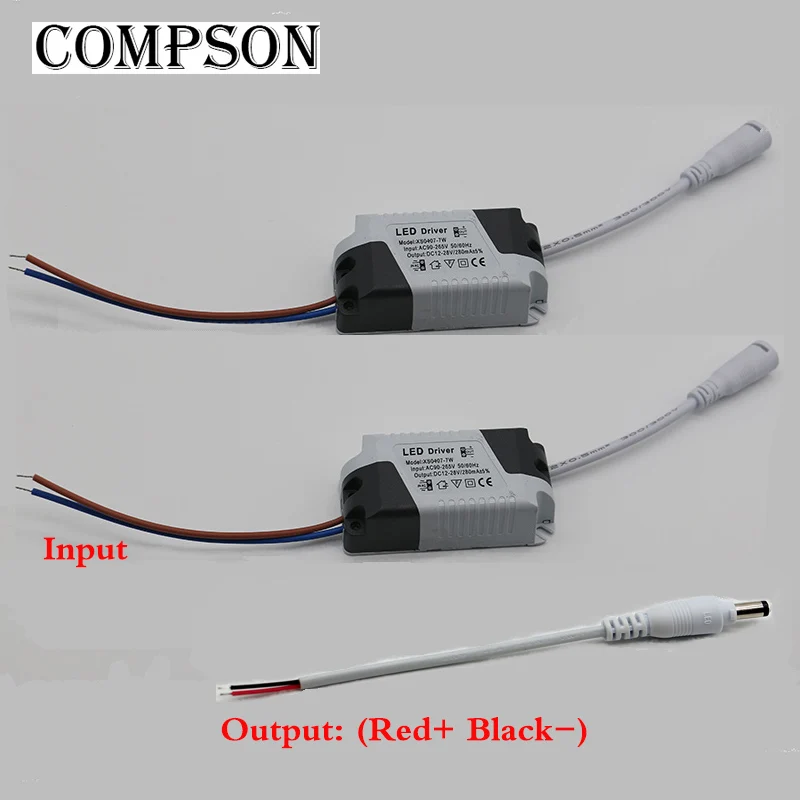 Светодиодный драйвер COMPSON 4 7 Вт постоянный ток демисезонный вход для