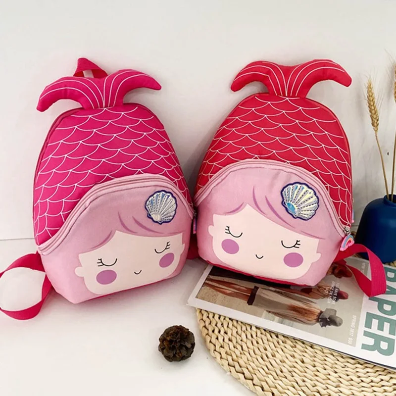 

Cartoon Fish School Bag Student Fashion Schoolbag Girls Lovely Backpack Mochila Kindergarten 3D Book Bags Backpacks Children
