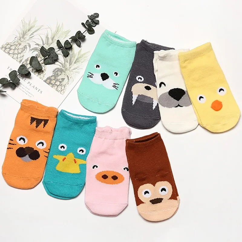 

Newborn Baby Socks Cotton Anti Slip Baby Socks for Girls Infant Baby Ankle Socks Princess Style Autumn Cartoon Warm Soft Comfy