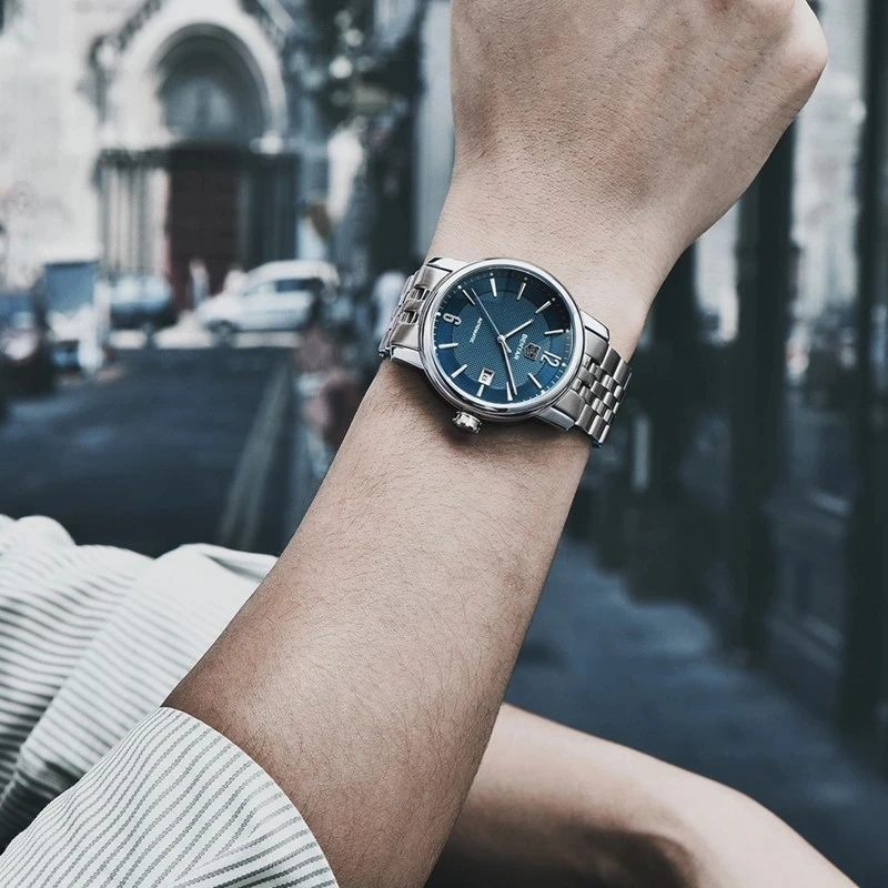 Новинка 2020 мужские механические часы BENYAR повседневные спортивные