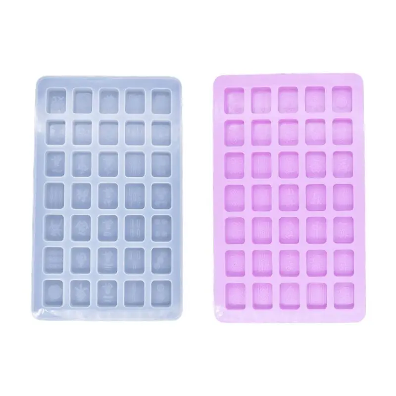 

DIY Silicone Small Mahjong Mold Crystal Drop Gel High Mirror Idea Creative Mold Handmade Accessories HX6F