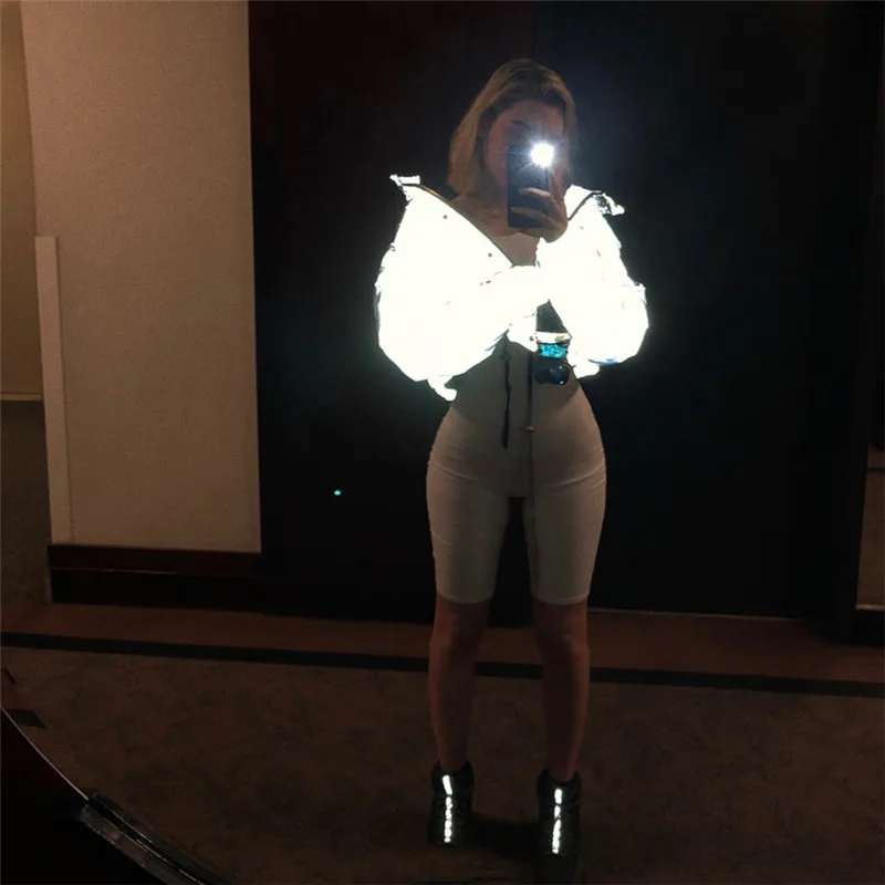 Autumn and winter new women's luminous casual short thick cotton coat jacket | Женская одежда