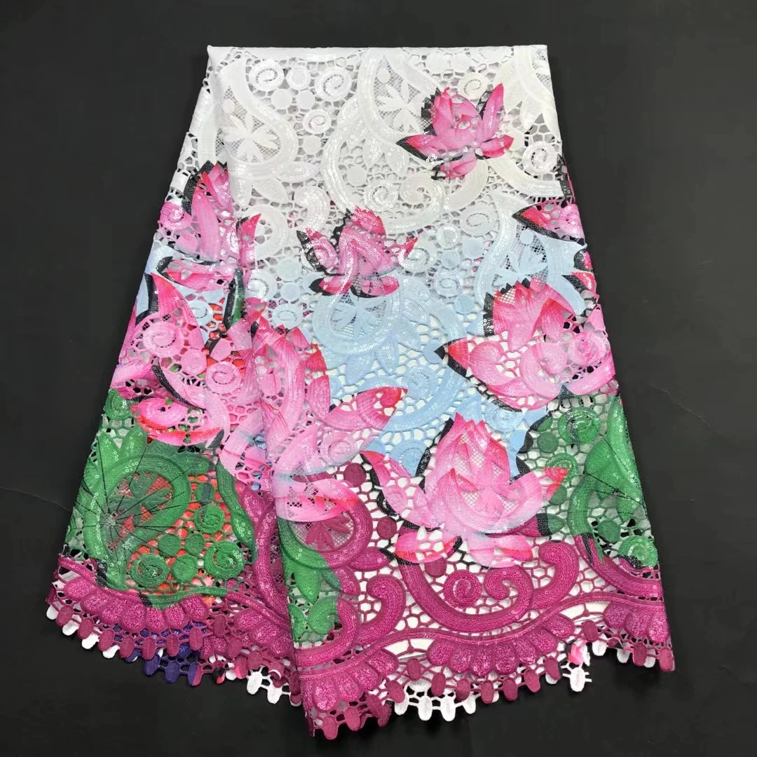 

Красивые блестки с цветочным рисунком, ткани с вышивкой, удобные для кожи, женские платья, DIY LJ кружева хорошего качества