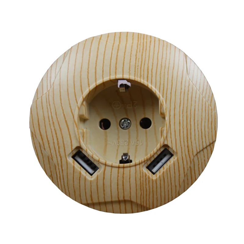 Электрическая розетка с двумя USB портами 5 В 2 А|Электрические розетки| |