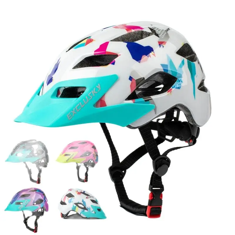 

Safety Cycling Kids size Skating Helmet Riding Helmet adjustable Child EXCLUSKY Bicycle Children Protective Balance Bike Helmet