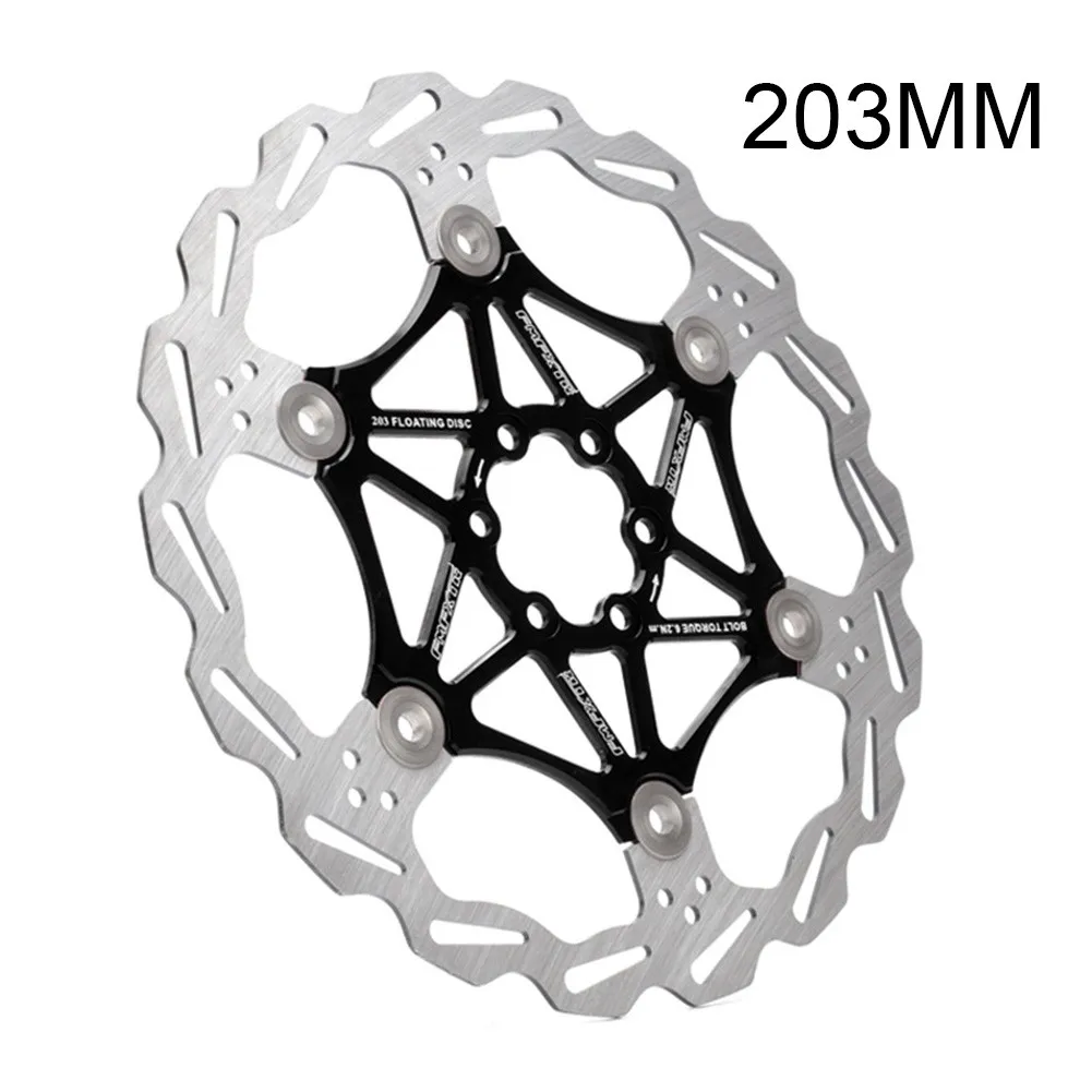 

MTB Mountain Bicycle Brake Disc Float Rotor 160mm/203mm Stainless Steel Brake Disc + Bracket For Mountain Road Bike Bicycle Part
