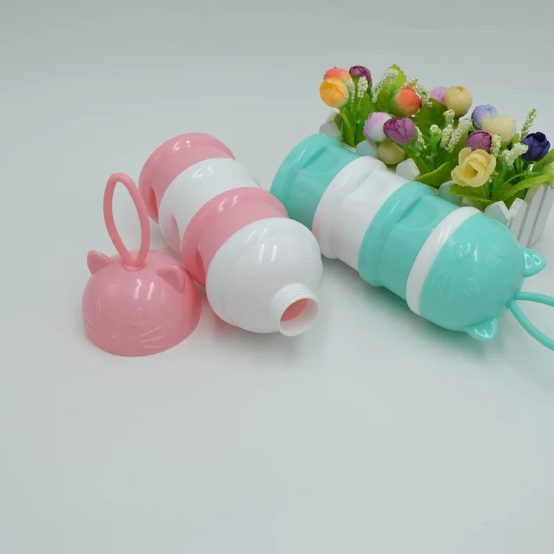 Портативный контейнер для хранения еды 4 уровневый детского питания мультяшный