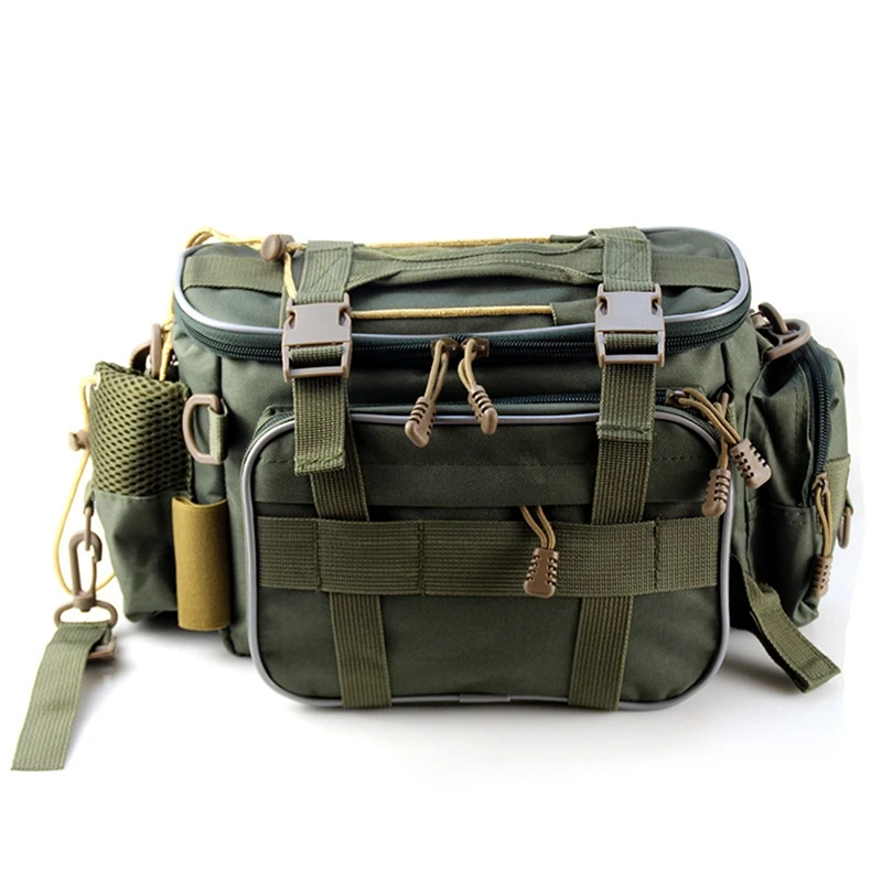 

Multifunctional Waterproof Fishing Bag Outdoor Sports Waist Pack Fishing Lures Gear Storage Bag Crossbody Bag
