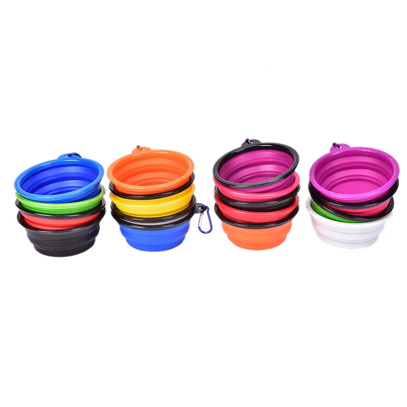 1 шт. портативная миска для путешествий собак контейнер воды складной