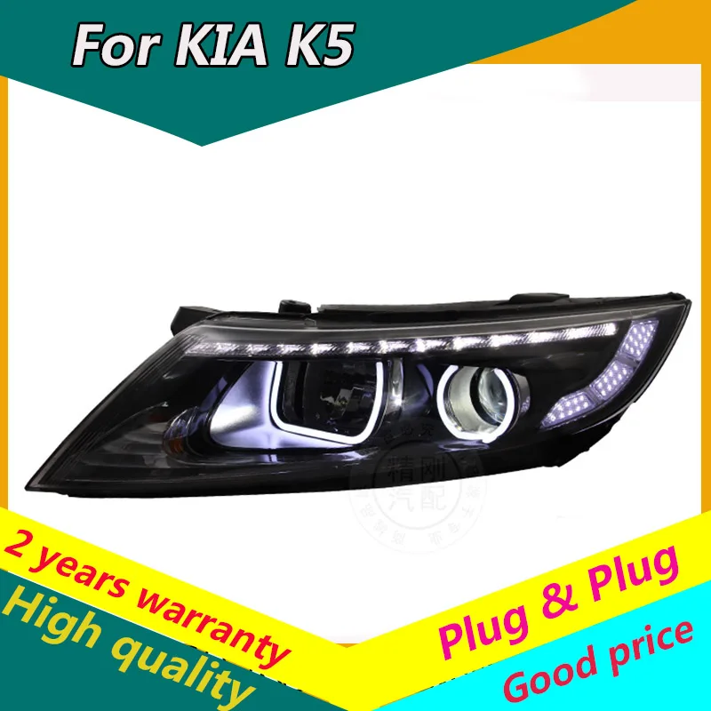 Автомобильный Стайлинг KOWELL для K5 фар 2014 2015 Optima светодиодный ные фары DRL линзы