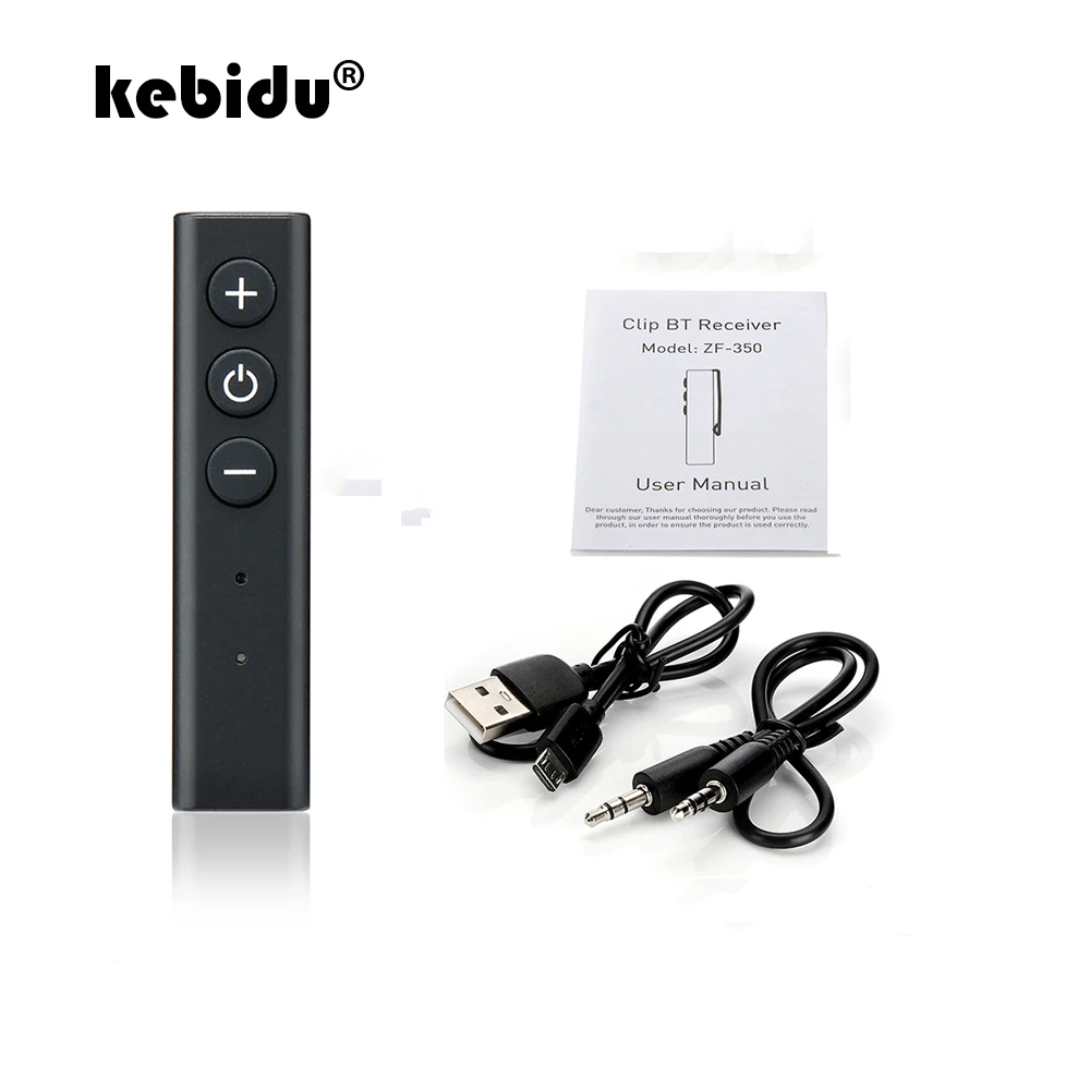 Беспроводной bluetooth приемник kebidu 3 5 мм вход Aux в 1A зажим для ручки