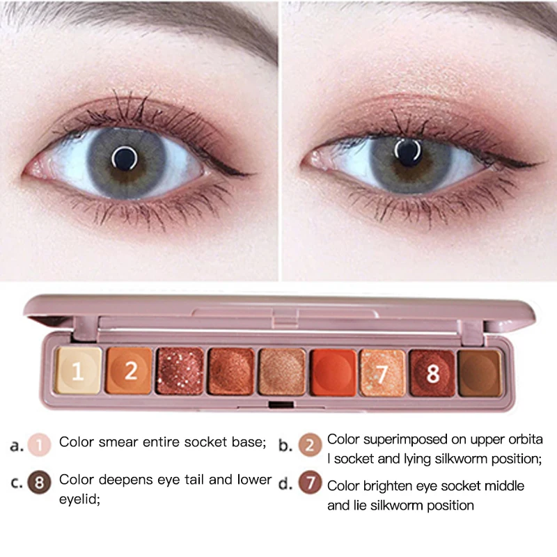 Лидер продаж 9 цветов матовая клавиатура палитра теней для век дымчатый макияж